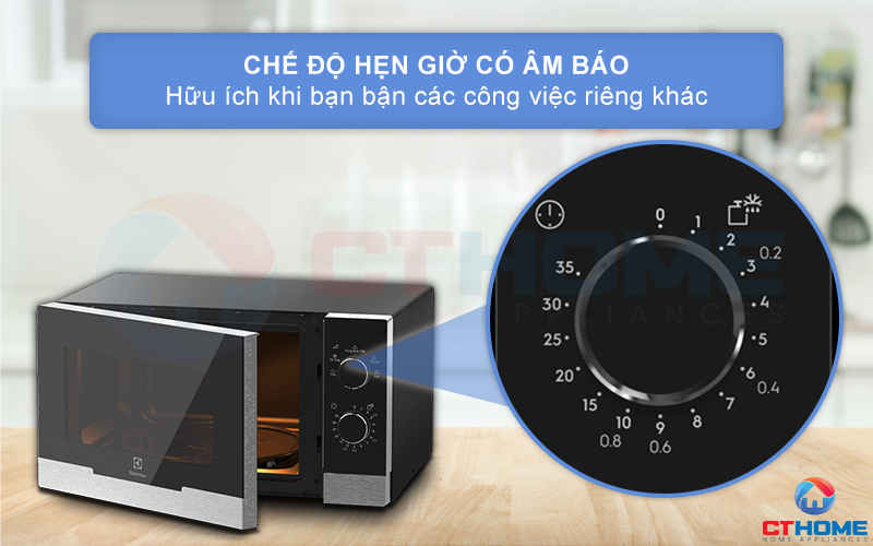 Chức năng hẹn giờ nấu hữu ích khi bạn cần tranh thủ làm công việc nội trợ khác