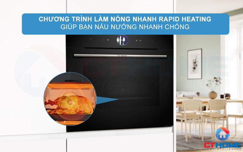 LÒ NƯỚNG KÈM HẤP BOSCH HSG7361B1 SERIES 8 CAO CẤP 14