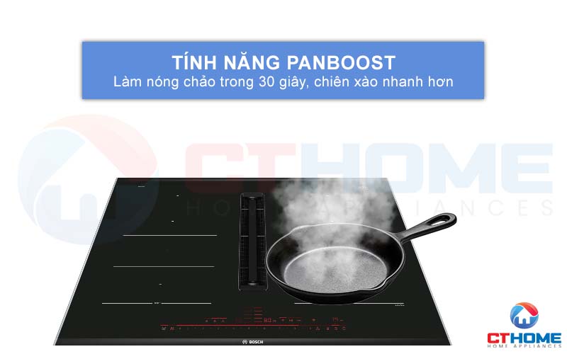 Làm nóng chảo nhanh chóng với tính năng PanBoost