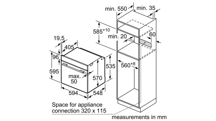 Lò nướng Bosch HBG5575S0A 1