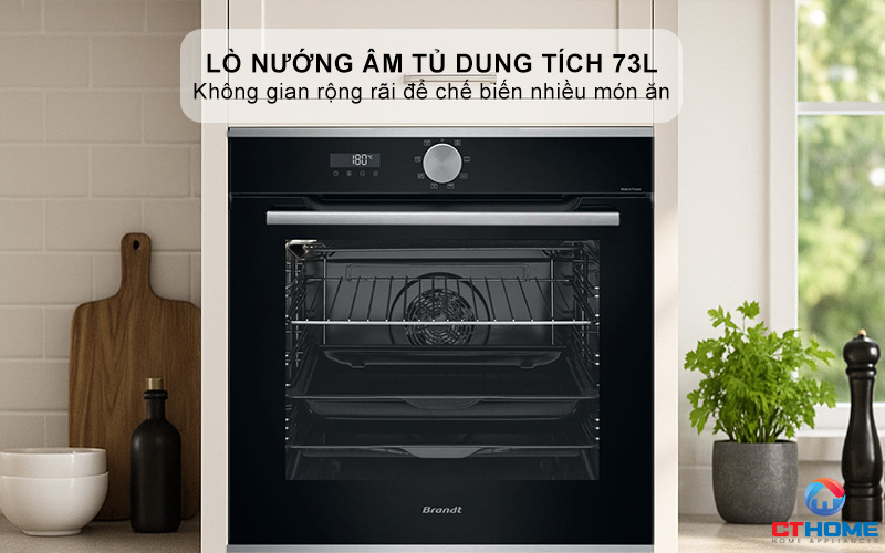Lò nướng dung tích 73L thoải mái sử dụng