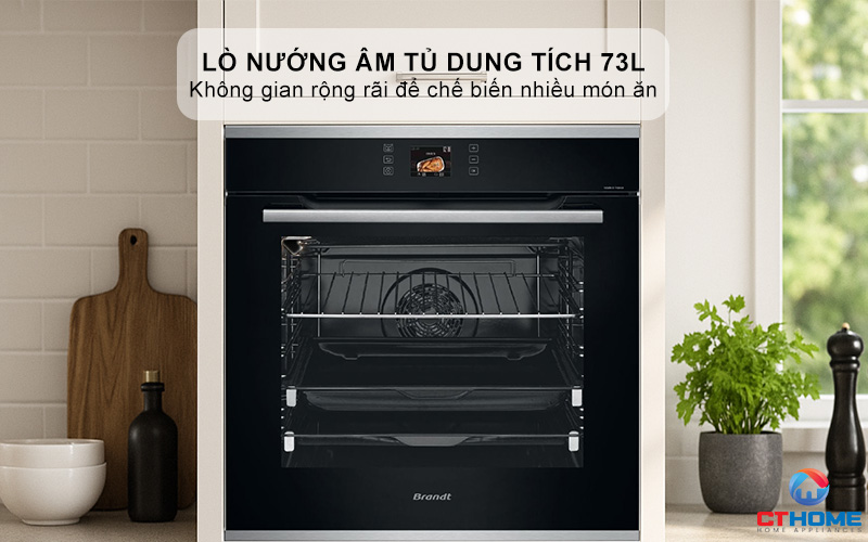 Lò nướng dung tích 73L thoải mái sử dụng