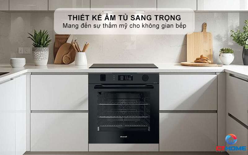 Thiết kế sang trọng mang đến sự thẩm mỹ cho không gian bếp
