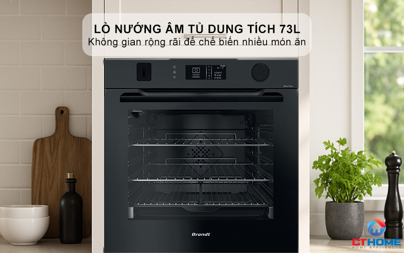 Lò nướng dung tích 73L thoải mái sử dụng
