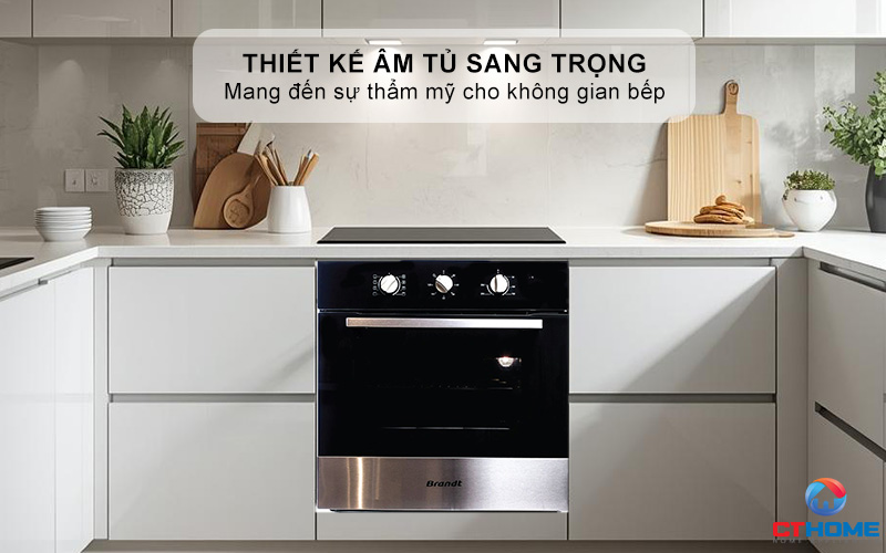 Thiết kế sang trọng mang đến sự thẩm mỹ cho không gian bếp