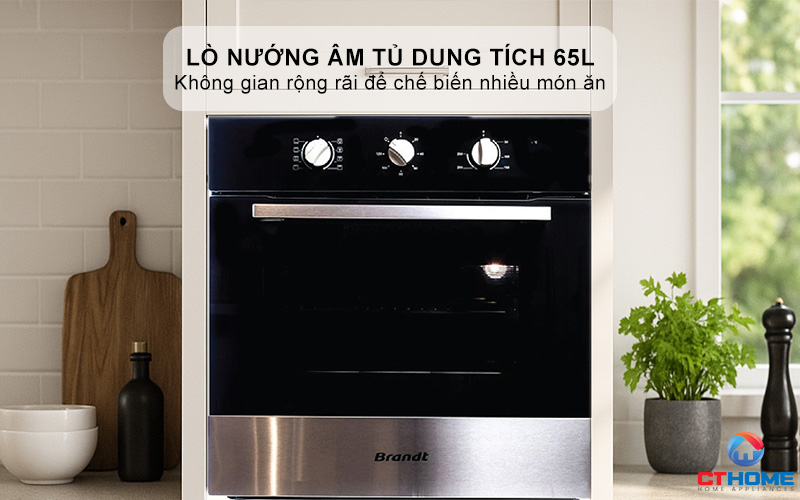 Lò nướng dung tích 65L thoải mái sử dụng