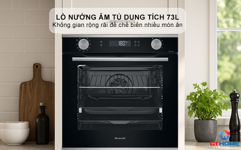 Lò nướng dung tích 73L thoải mái sử dụng