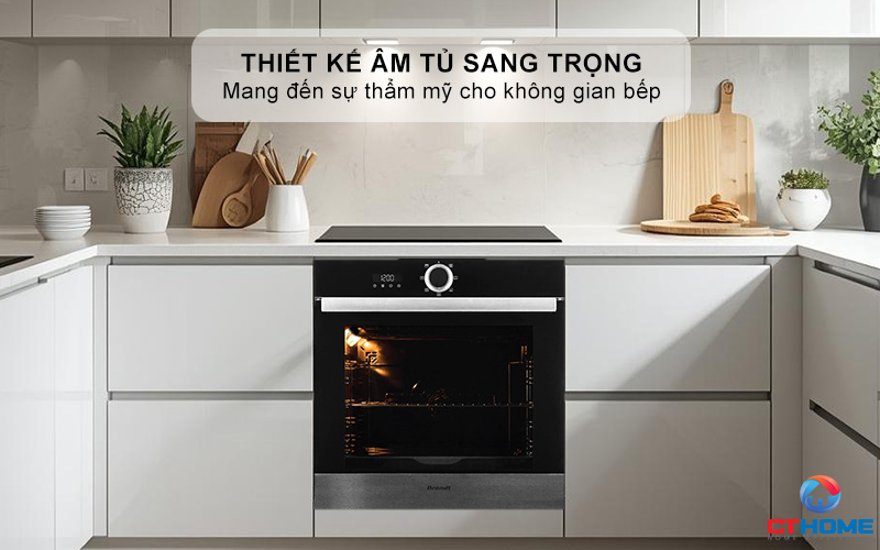 Thiết kế sang trọng mang đến sự thẩm mỹ cho không gian bếp