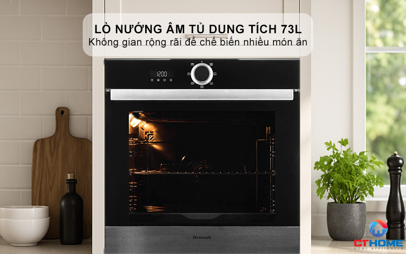 Lò nướng dung tích 73L thoải mái sử dụng