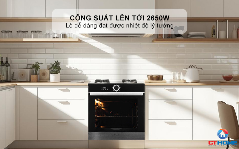 Công suất lên tới 2650W