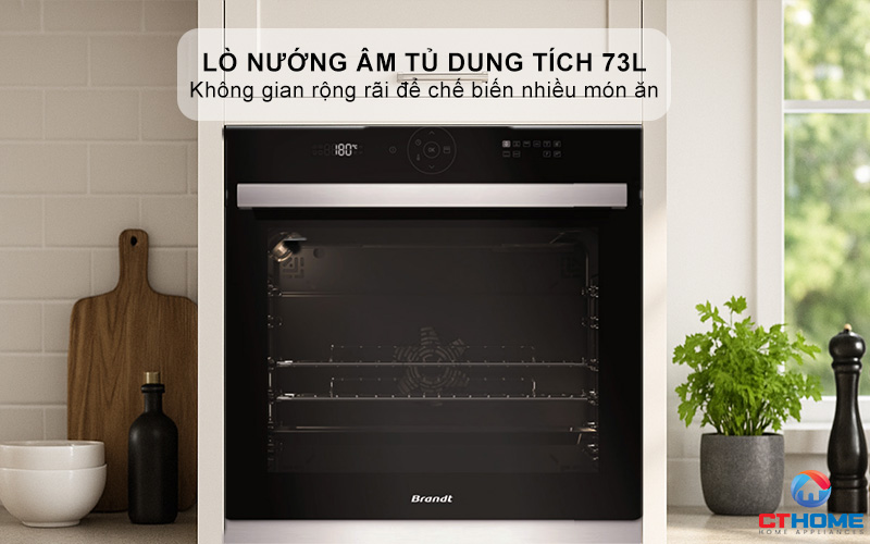 Lò nướng dung tích 73L thoải mái sử dụng
