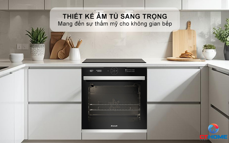 Thiết kế sang trọng mang đến sự thẩm mỹ cho không gian bếp