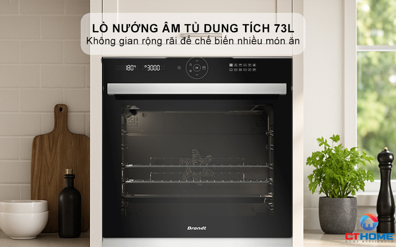 Lò nướng dung tích 73L thoải mái sử dụng