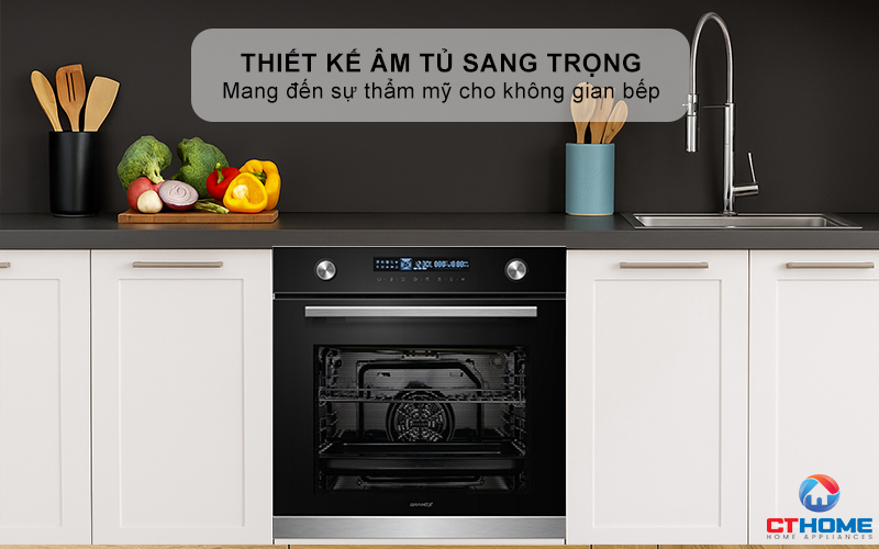Thiết kế sang trọng mang đến sự thẩm mỹ cho không gian bếp