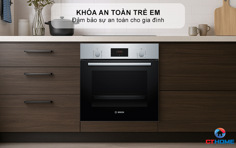 Chế độ an toàn khóa trẻ em, tự ngắt khi đủ nhiệt