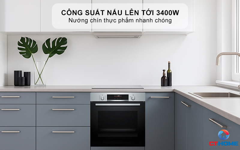 Công suất nấu lên tới 3400W