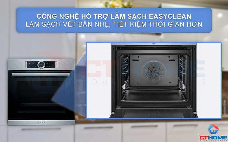 LÒ NƯỚNG ÂM TỦ BOSCH HBG635NS1 SERIE 8 THÉP KHÔNG GỈ 12