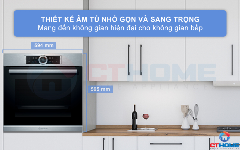 LÒ NƯỚNG ÂM TỦ BOSCH HBG635NS1 SERIE 8 THÉP KHÔNG GỈ 1