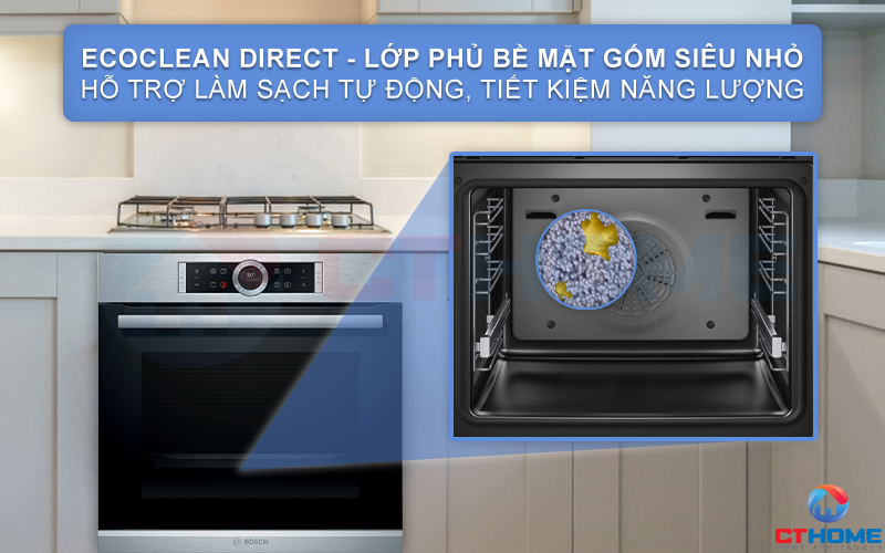 LÒ NƯỚNG ÂM TỦ BOSCH HBG635NS1 SERIE 8 THÉP KHÔNG GỈ 13