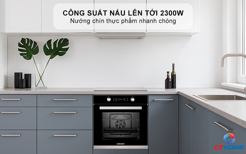 Công suất nấu lên tới 2300W