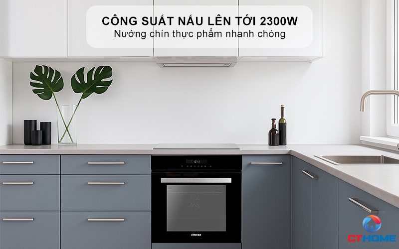 Công suất nấu lên tới 2300W