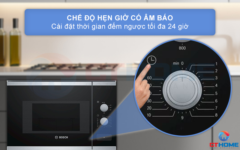 LÒ VI SÓNG ÂM TỦ BOSCH BFL520MS0 SERIE 4 20 LÍT AUTOPILOT 7 7