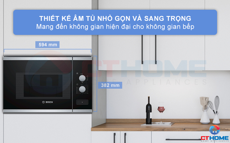 LÒ VI SÓNG ÂM TỦ BOSCH BFL520MS0 SERIE 4 20 LÍT AUTOPILOT 7 1