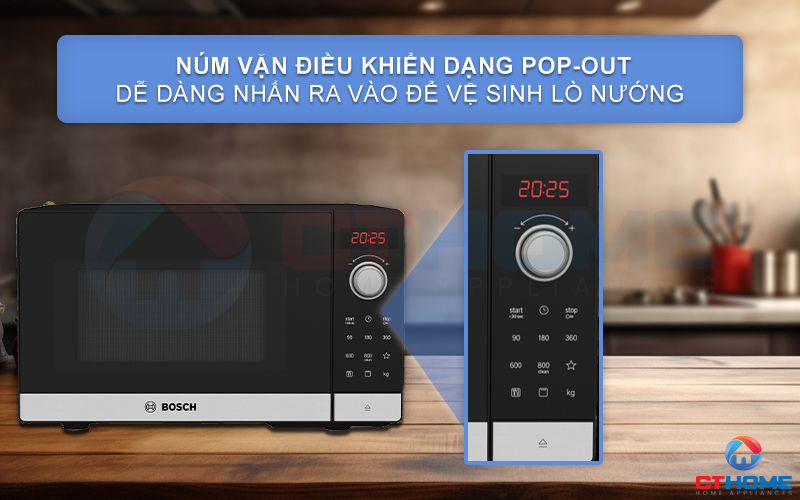  LÒ VI SÓNG ĐỘC LẬP BOSCH FEL023MS2 SERIE 2 20 LÍT AUTOPILOT 8 4