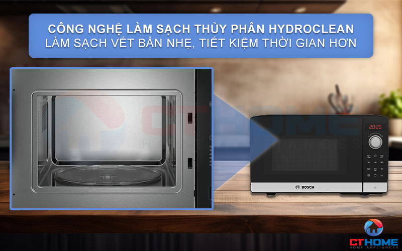  LÒ VI SÓNG ĐỘC LẬP BOSCH FEL023MS2 SERIE 2 20 LÍT AUTOPILOT 8 10