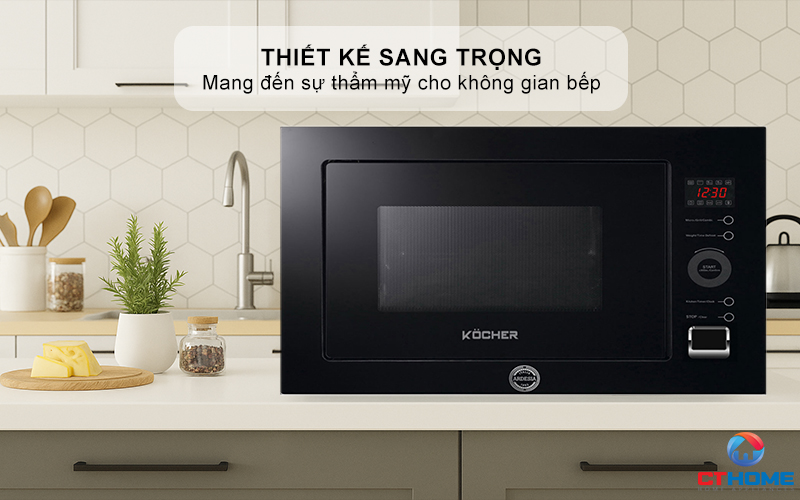 Thiết kế sang trọng mang đến sự thẩm mỹ cho không gian bếp