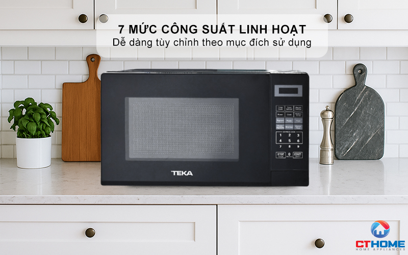 7 mức công suất linh hoạt cho từng món ăn