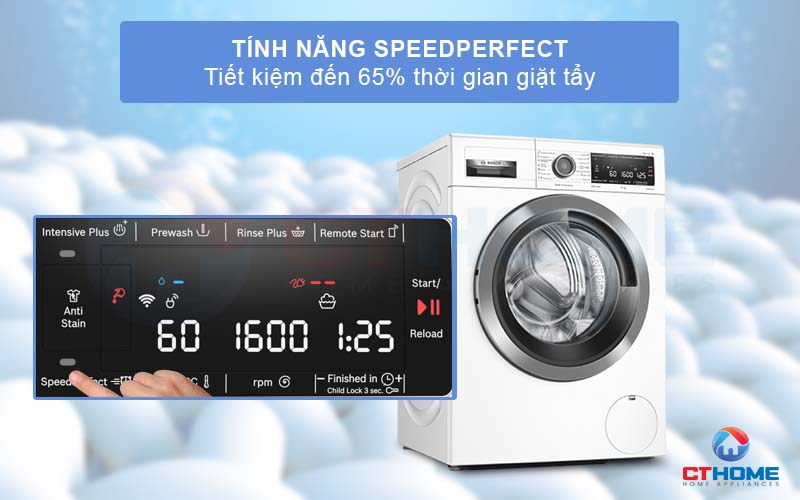 Với tính năng SpeedPerfect giúp tối ưu thời gian, tiết kiệm đến 65%