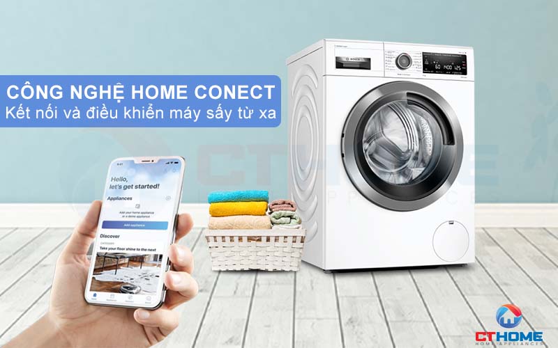 Kết nối và điều khiển máy giặt từ xa thông qua Home Connect