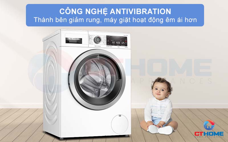 Công nghệ AntiVibration giảm độ ồn hai bên thành máy