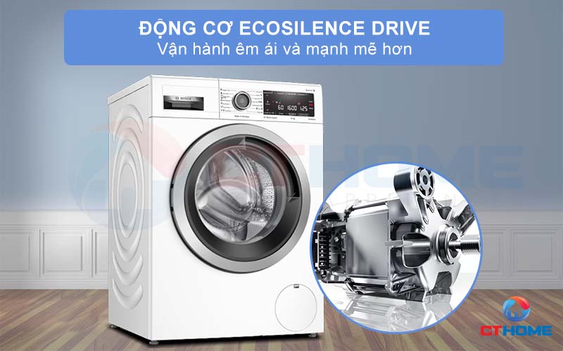 Động cơ EcoSilence Drive hỗ trợ vận hành máy êm ái và mạnh mẽ hơn