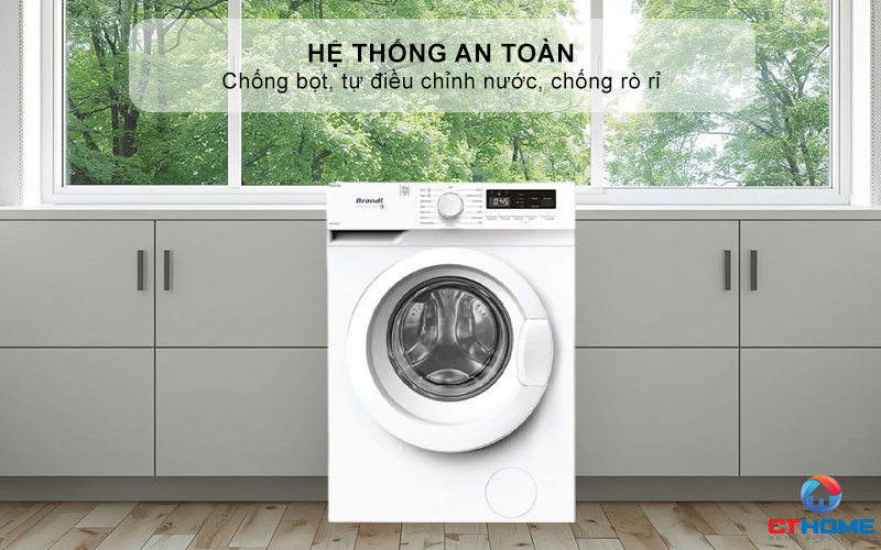 Hệ thống an toàn: chống bọt, tự điều chỉnh nước, chống rò rỉ