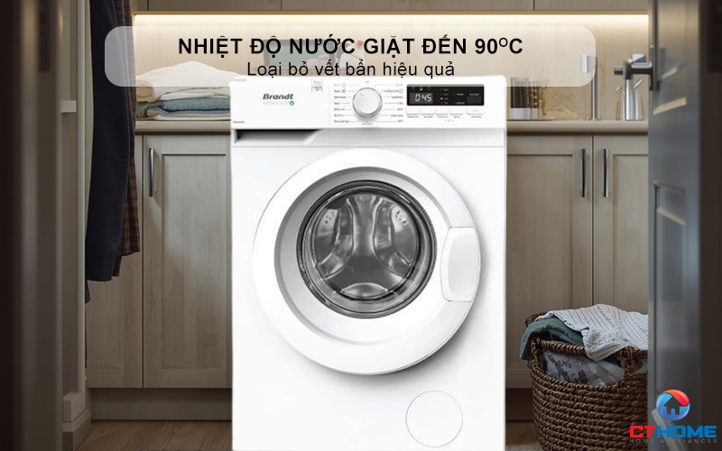 Nhiệt độ nước giặt: từ lạnh đến 90°C, loại bỏ vết bẩn hiệu quả