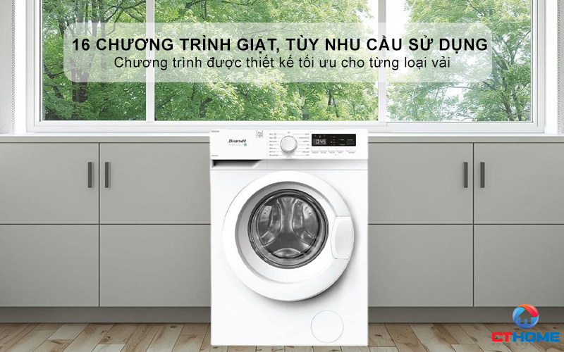16 Chương trình giặt, tùy nhu cầu sử dụng