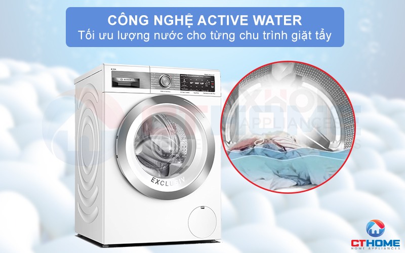 Tối ưu lượng nước từng chu trình nhờ công nghệ ActiveWater