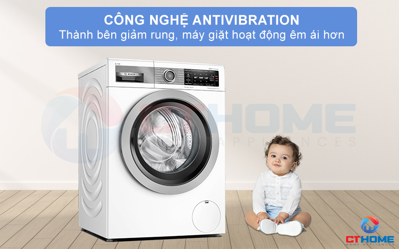 Giảm rung hai bên thành máy nhờ công nghệ AntiVibration