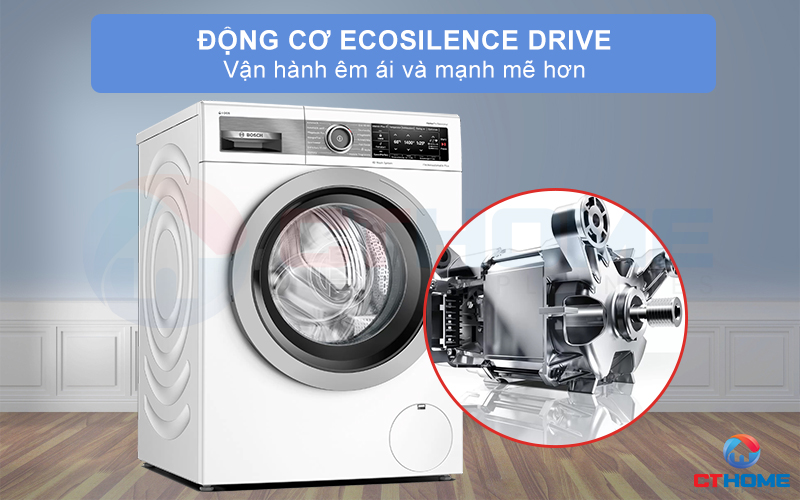 Động cơ EcoSilence Drive hỗ trợ vận hành máy êm ái và mạnh mẽ hơn