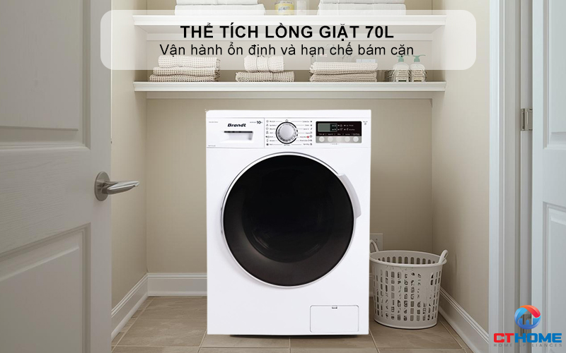 Thể tích lồng giặt 70L