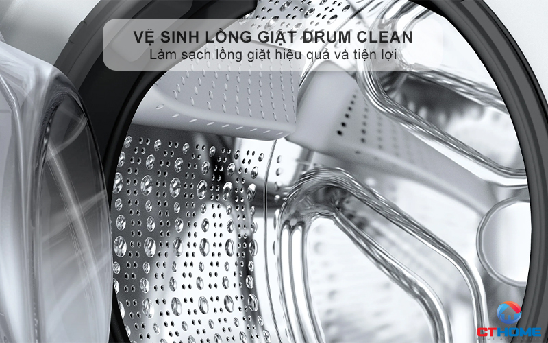 Tính năng vệ sinh lồng giặt Drum Clean
