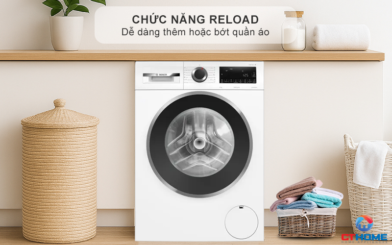 Chức năng Reload thêm quần áo ngay cả khi máy đang hoạt động