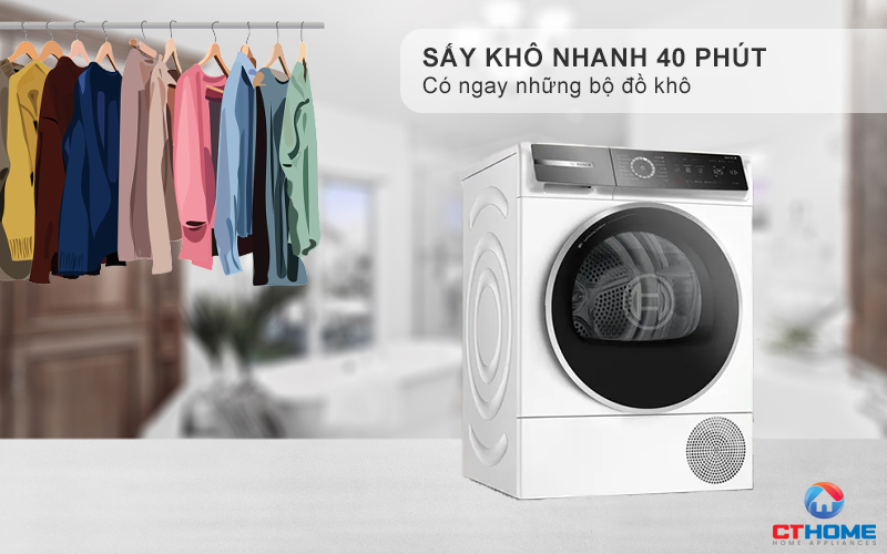 Super Quick 40’ - Sấy khô nhanh 40 phút