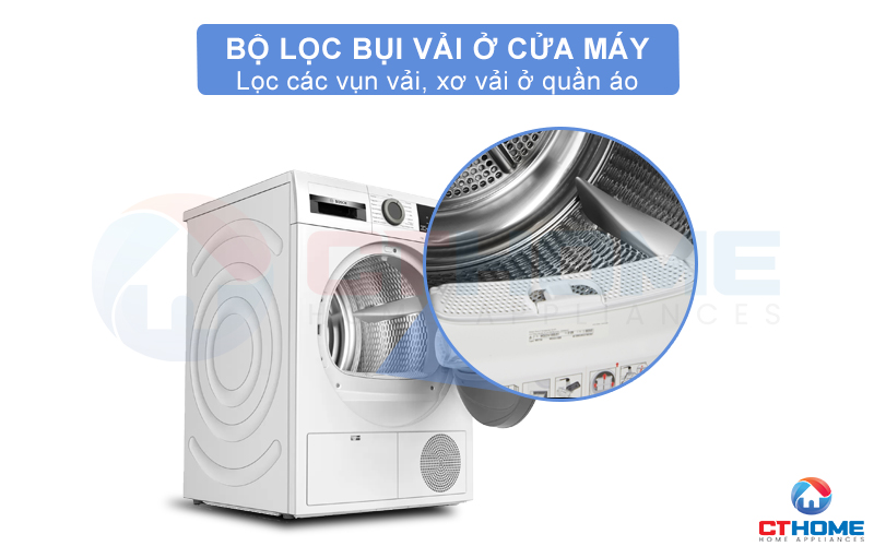 Bộ lọc bụi vải sơ vải ở cánh cửa máy