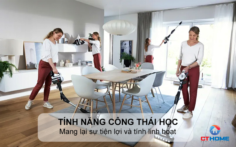 Tính năng Công Thái Học mang lại sự tiện lợi và tính linh hoạt 
