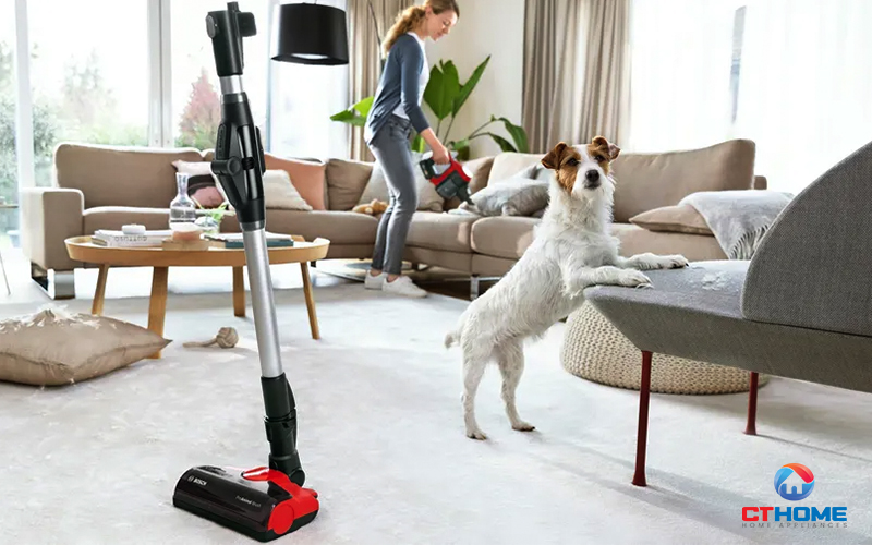 Khả năng vệ sinh linh hoạt nhờ chức năng đứng độc lập