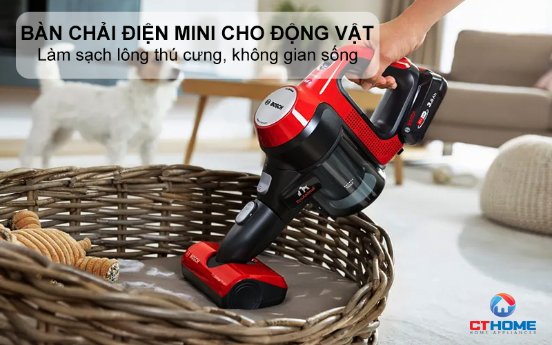 Bàn chải điện mini cho động vật làm sạch lông thú cưng