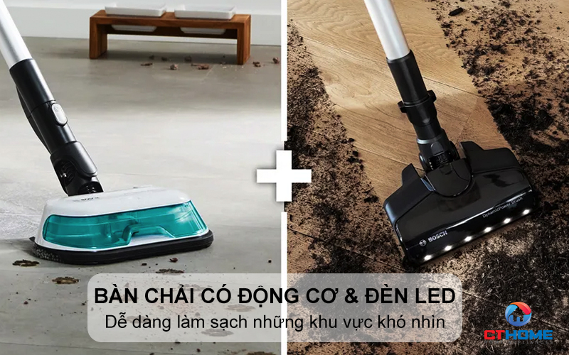 Bàn chải có động cơ với đèn LED